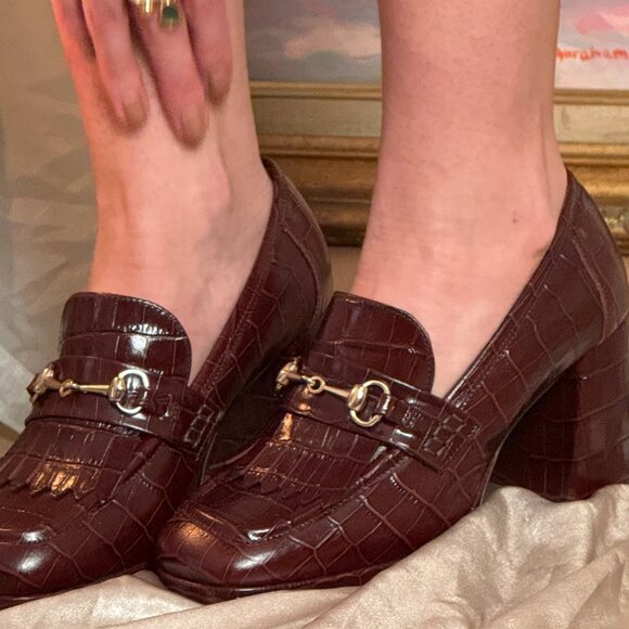Julianne LoafersBrown croco - Sezane